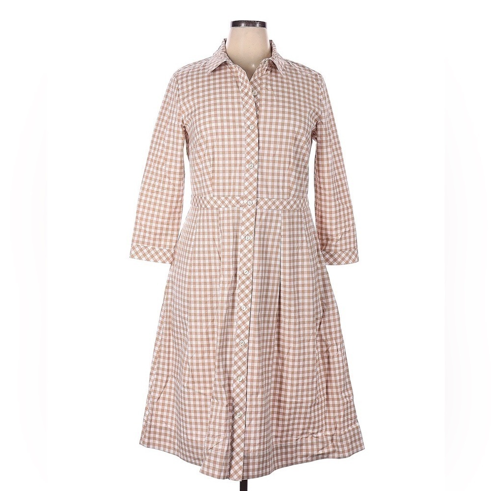 Vintage Talbots Retro Collared Button Down 3/4 Sl… - image 1